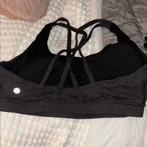 lululemon athletica Charcoal Sports Bra Energy size 12